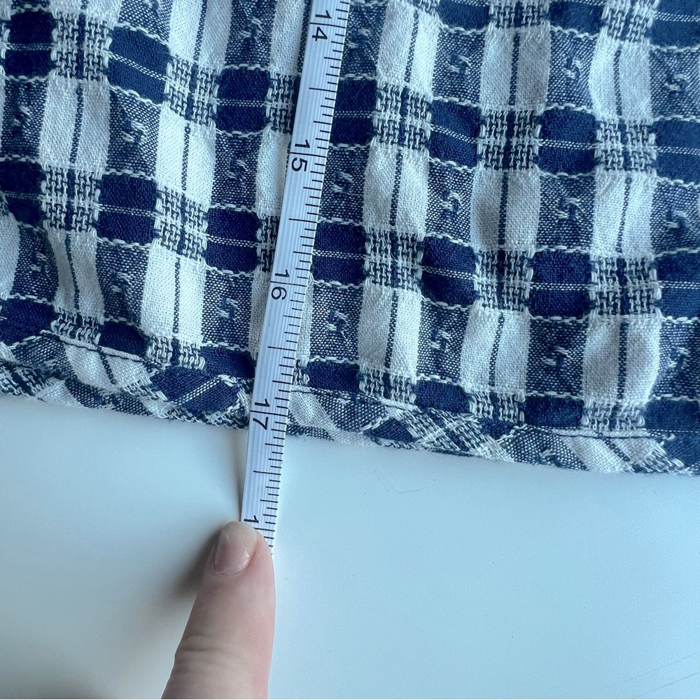 Madewell Curved-Hem Mini Skirt in Plaid, NWT! Size M - Picture 13 of 13